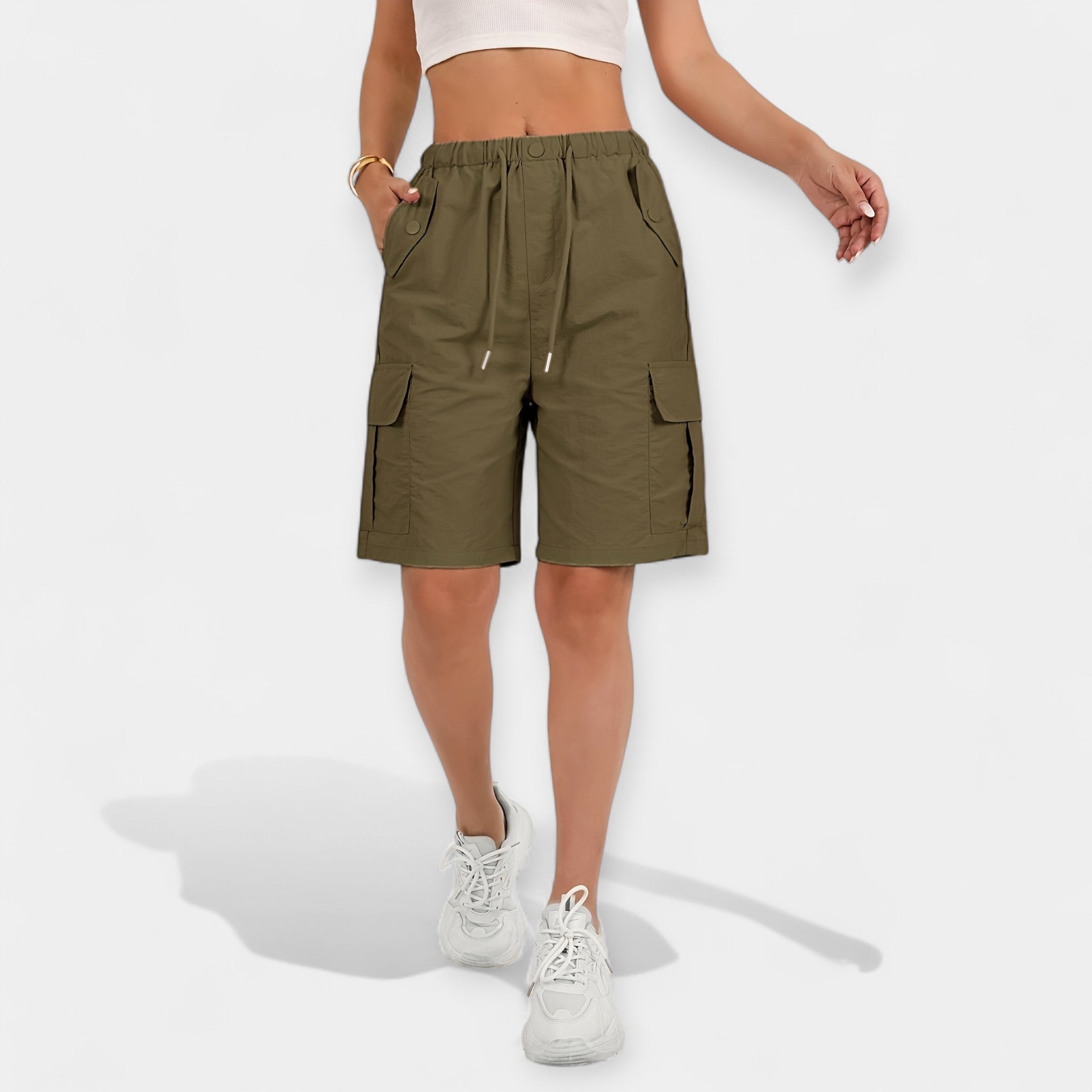 Shorts Cargo Femme avec Poches