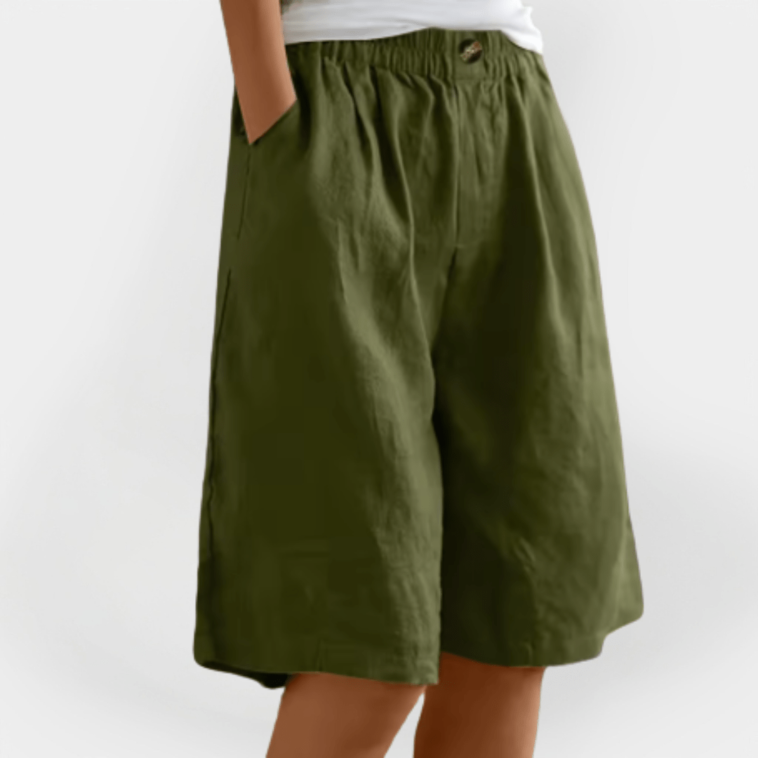 Shorts pour femmes avec taille élastique