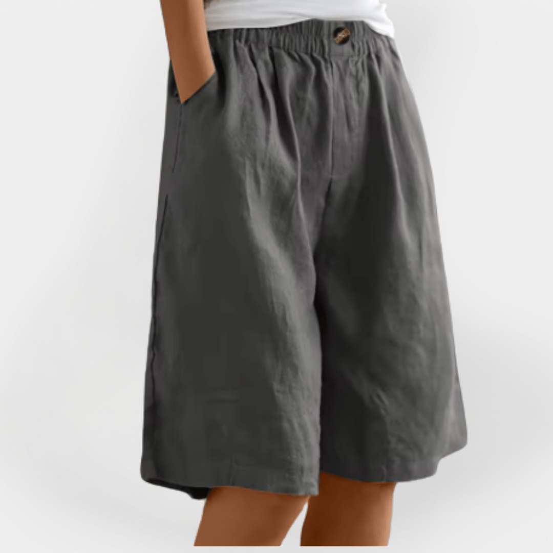 Shorts pour femmes avec taille élastique