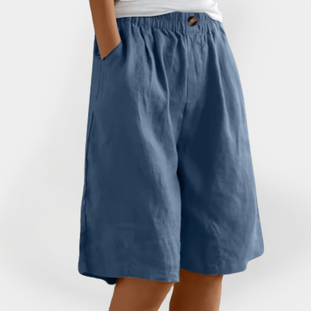 Shorts pour femmes avec taille élastique