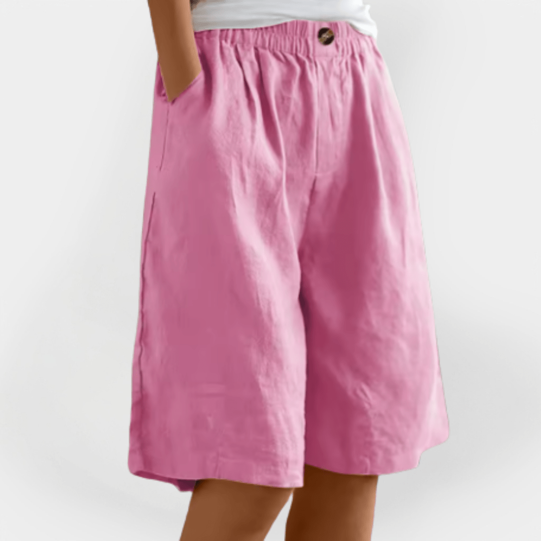 Shorts pour femmes avec taille élastique