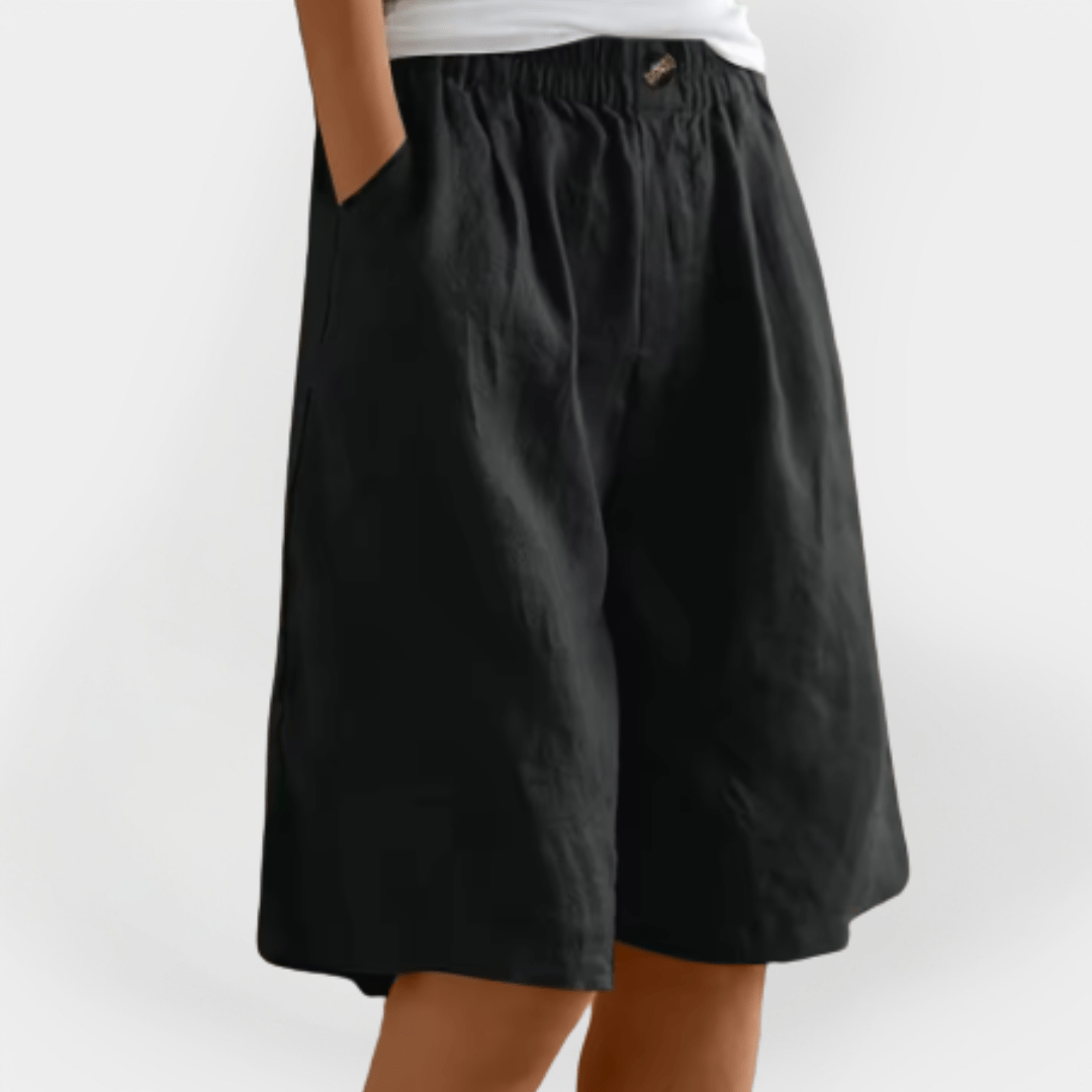 Shorts pour femmes avec taille élastique