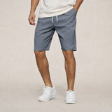 Shorts tissés pour hommes avec taille élastique et cordon de serrage