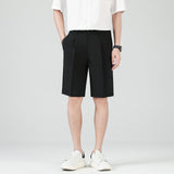 Shorts Chino pour Hommes avec Coupe Droite et Plis